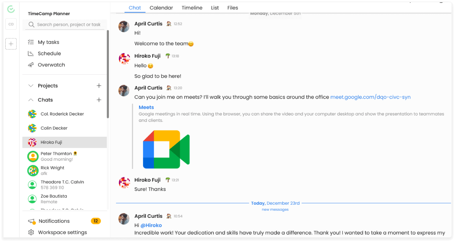 planner feature task management